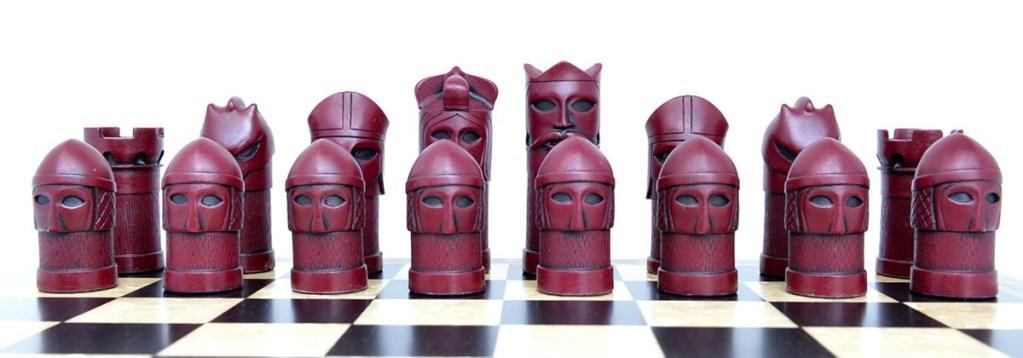 Masked Chess Pieces - SAC Antiqued Piece