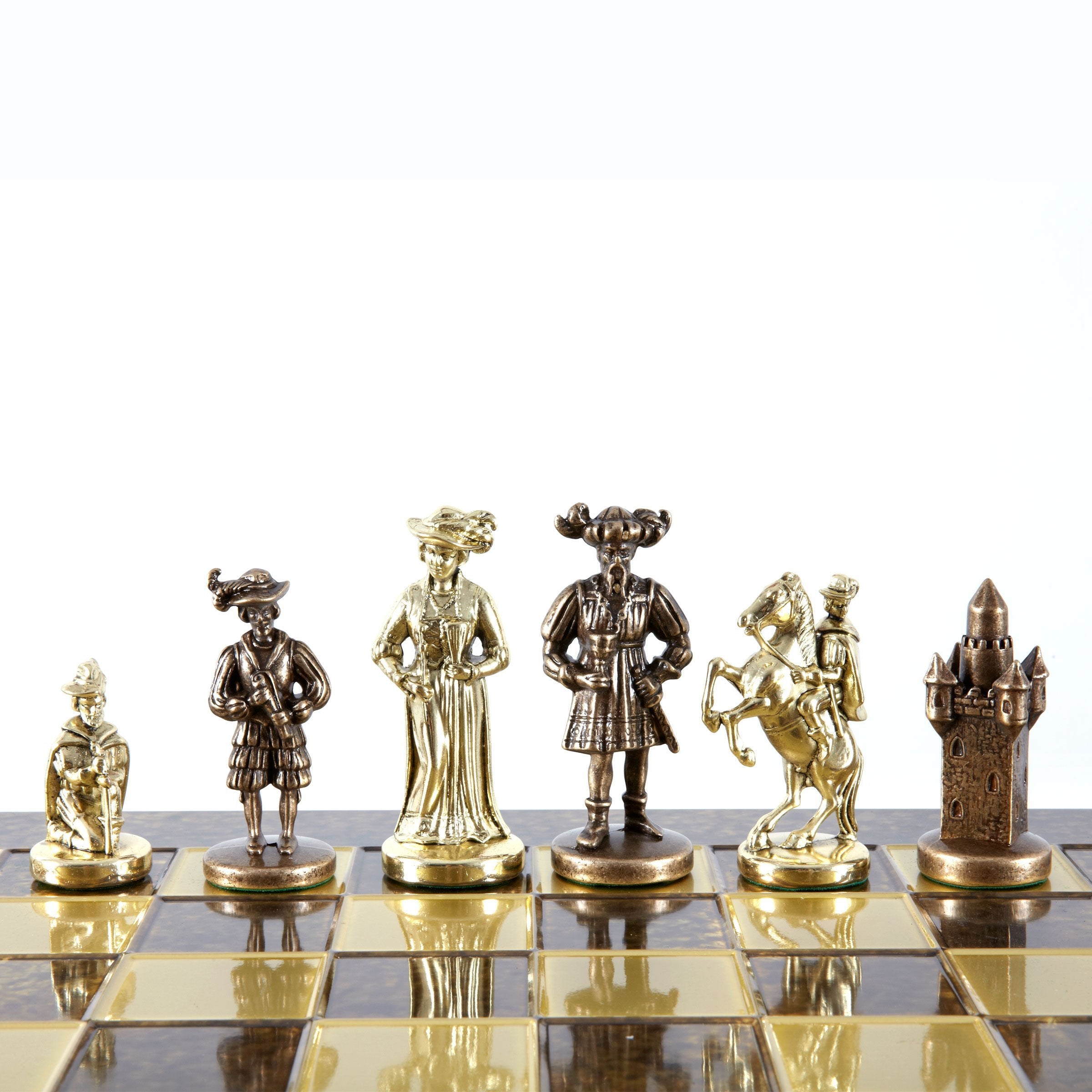 Medieval Knights Chess Set - 17"