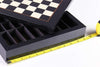 Metal Chess Set with Black Briar Wood Storage Board - Chess Set - Chess-House