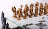 Metal Dragon Chess Pieces - Board - Chess-House