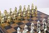 Metal Moncada Chess Set with Storage Board - Chess Set - Chess-House