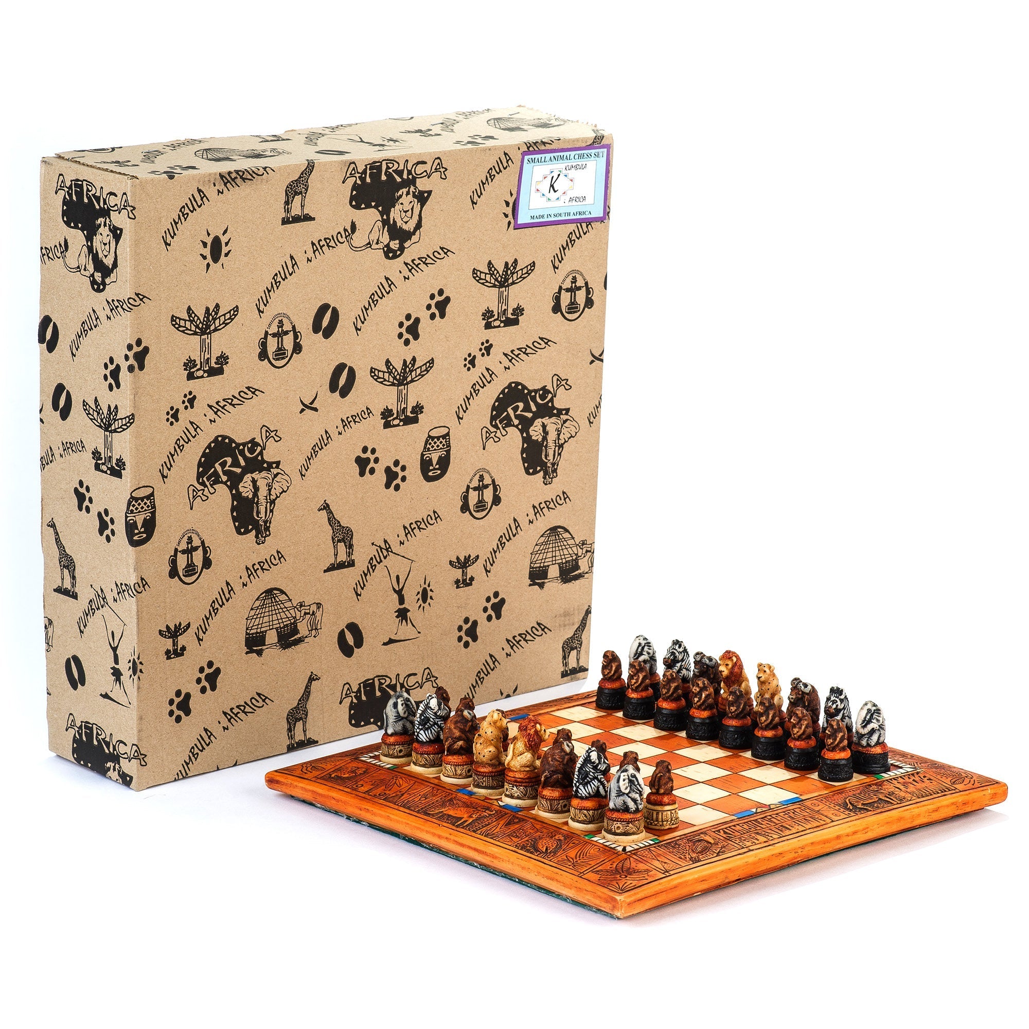 Mini African Animal Chess Set - Chess Set - Chess-House