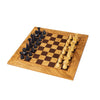 Modern Style Olive Burl Chess Set - 16"