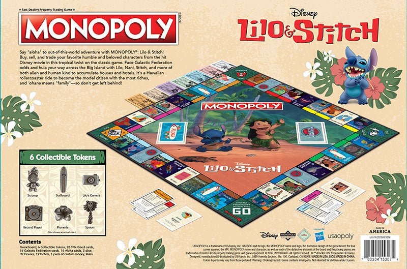 Monopoly Board Game - Lilo & Stitch Edition - Game - Chess-House