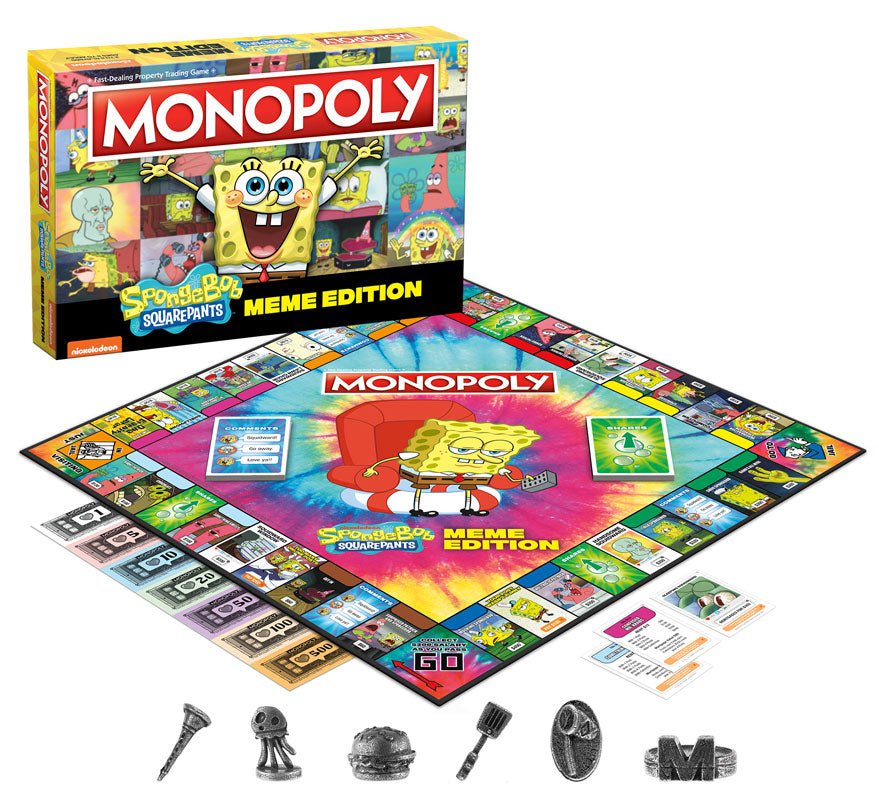 Monopoly Board Game - Spongebob Squarepants Meme Edition - Game - Chess-House