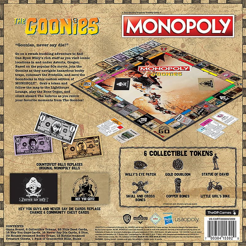 Monopoly Board Game - The Goonies Edition - Game - Chess-House