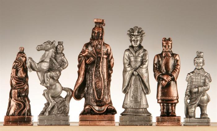 Pewter Chinese Qin Chessmen