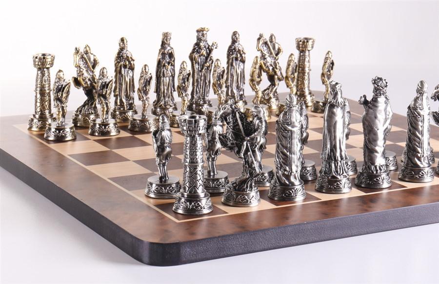 Pewter Medieval Chess Set - Chess Set - Chess-House