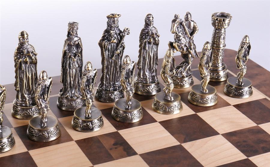 Pewter Medieval Chess Set - Chess Set - Chess-House