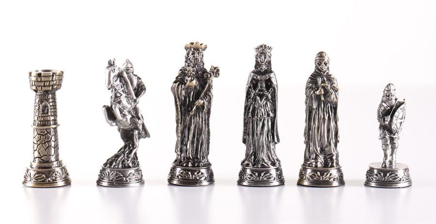 Pewter Medieval Chessmen - Piece - Chess-House