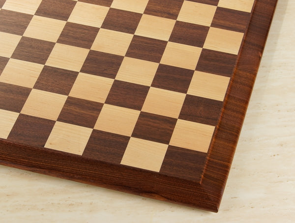 Queen Anne 21" Hardwood Player's Chessboard 2.25" Squares JLP, USA (DISCOUNTED FOR IMPERFECTION) - Board - Chess-House