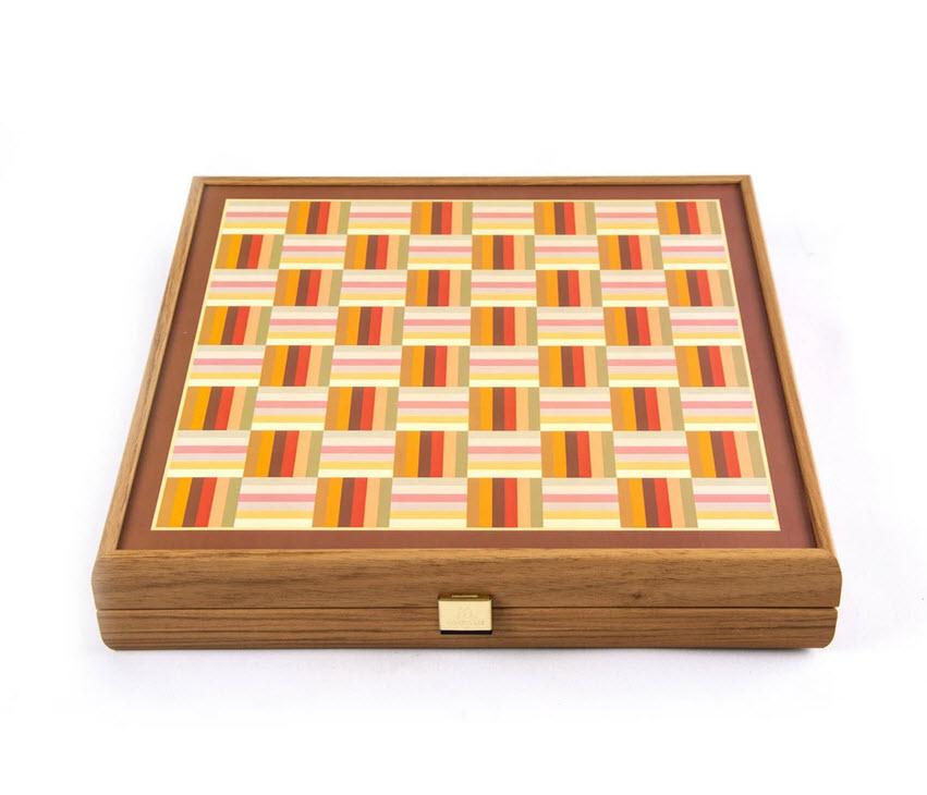 Rainbow Style Multi Game Set - Chess, Backgammon, Ludo, Snakes and Ladders
