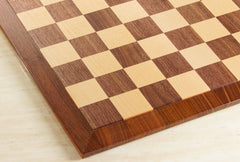 Raised Edge Style 21" Hardwood Player's Chessboard 2.25" Squares JLP, USA (DISCOUNTED FOR IMPERFECTION) - Board - Chess-House