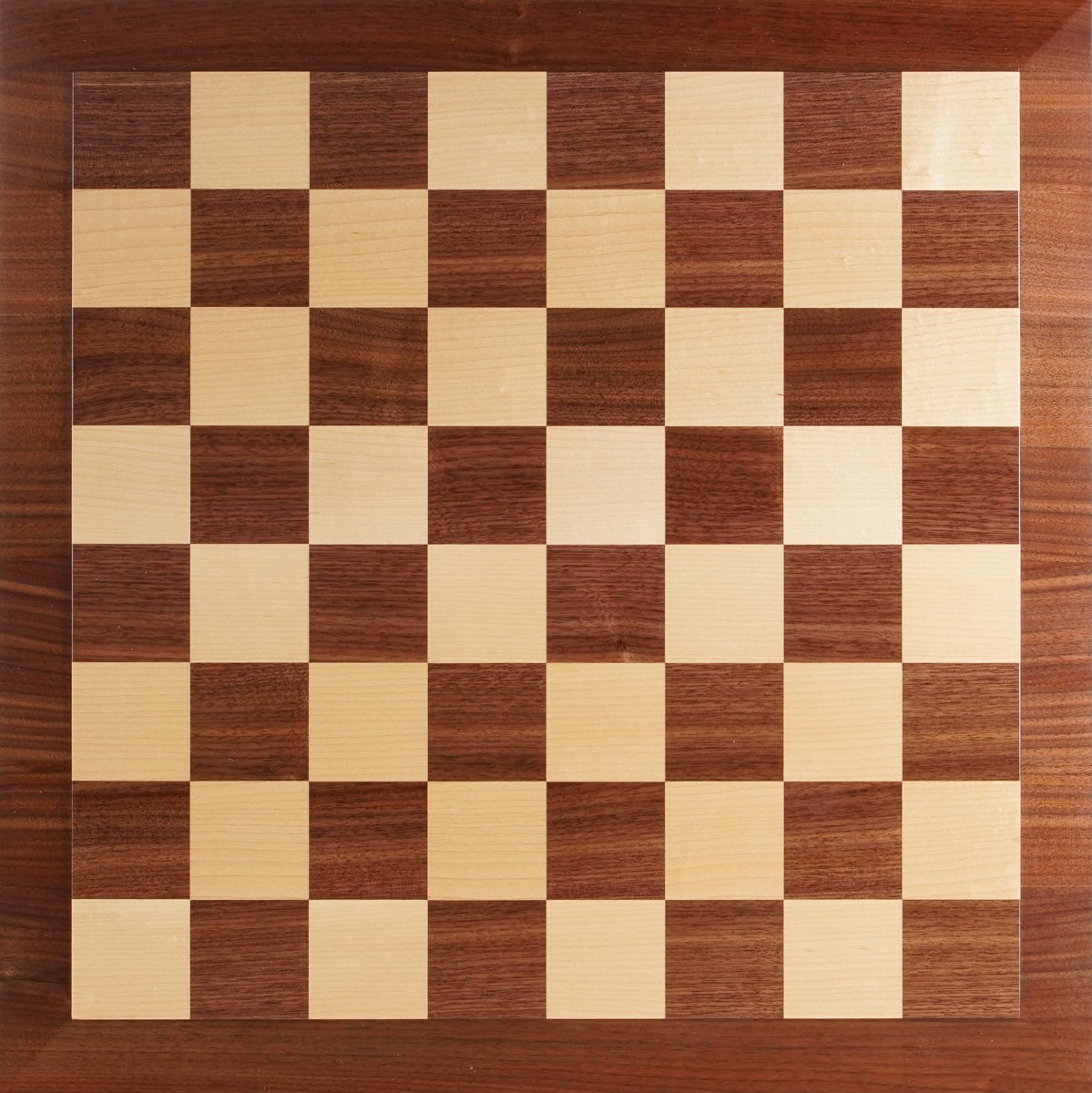 Raised Edge Style 21" Hardwood Player's Chessboard 2.25" Squares JLP, USA (DISCOUNTED FOR IMPERFECTION) - Board - Chess-House