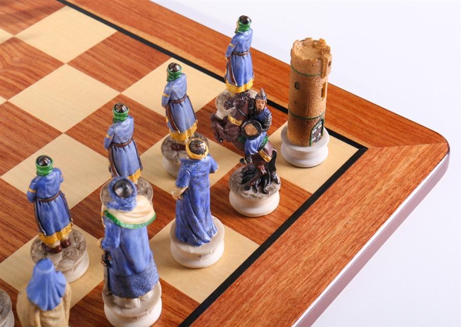Richard The Lionheart Padauk Board Set - Chess Set - Chess-House