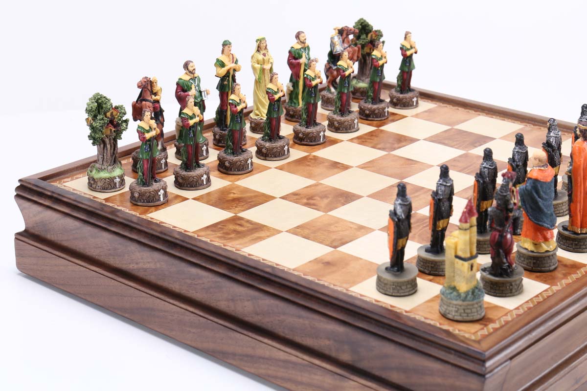 Robin Hood Chess Men with Wood Storage Chest - Chess Set - Chess-House