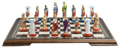 Roman - Hand Painted - Piece - Chess-House