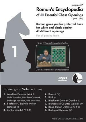 Roman's Lab #37: Roman's Encyclopedia of 47 Essential Chess Openings 1 - Software DVD - Chess-House