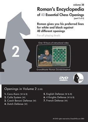Roman's Lab #38: Roman's Encyclopedia of 47 Essential Chess Openings 2 - Software DVD - Chess-House