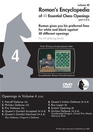 Roman's Lab #40: Roman's Encyclopedia of 47 Essential Chess Openings 4 - Software DVD - Chess-House