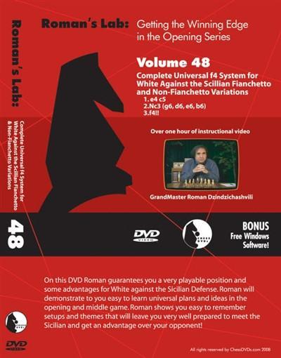 Roman's Lab #48: Complete Universal f4 System for White - Software DVD - Chess-House