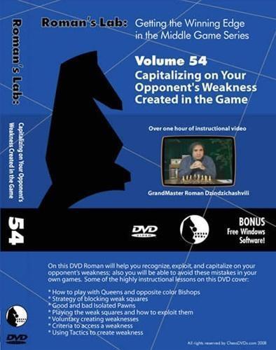 Roman's Lab #54: Capitalizing on Your Opponents Weakness Created in the Game - Software DVD - Chess-House