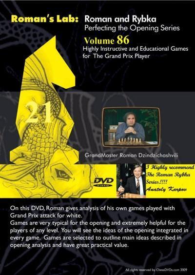 Roman's Lab #86 - Highly Instructive and Educational games for the Grand Prix Player - Software DVD - Chess-House
