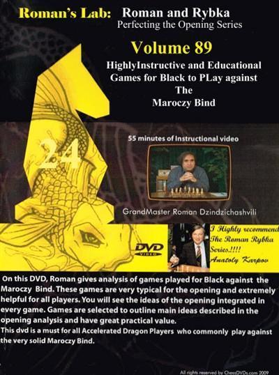 Roman's Lab #89 - Highly Instructive and Educational Games for Black to Play Against the Maroczy Bind - Software DVD - Chess-House