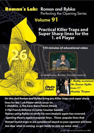 Roman's Lab #91 - Practical Killer Traps and Super Sharp Lines for the 1.e4 Player