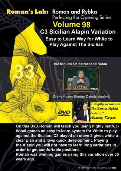 Roman's Lab #98 - C3 Sicilian Alapin Variation - Software DVD - Chess-House