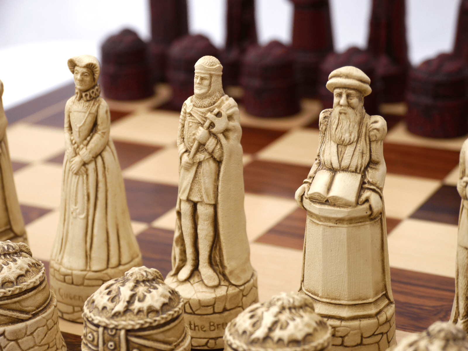 Scottish Chess Pieces by Berkeley - Cardinal Red - Piece - Chess-House