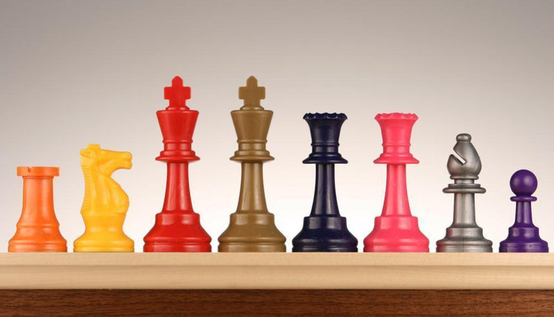 Single Colored Chess Pieces - Club Style