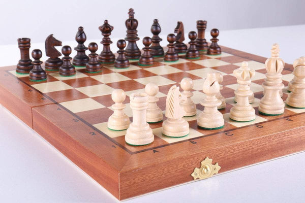 SINGLE REPLACEMENT PIECES: 13 3/4" Olympic Small Intarsy Wooden Chess Set Piece