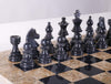 SINGLE REPLACEMENT PIECES: 16" Marble Chess Set American Design in Coral & Black - Parts - Chess-House