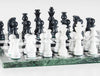 SINGLE REPLACEMENT PIECES: 18" Marble Black and White Chess Set - Parts - Chess-House