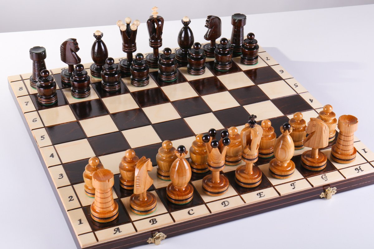SINGLE REPLACEMENT PIECES: 20" Large King's Inlaid Chess Set Piece
