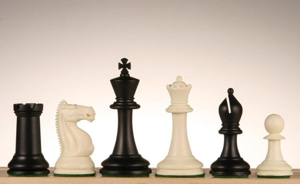 SINGLE REPLACEMENT PIECES: 3 3/4" Emisario Player Chess Pieces - Black and White - Piece - Chess-House