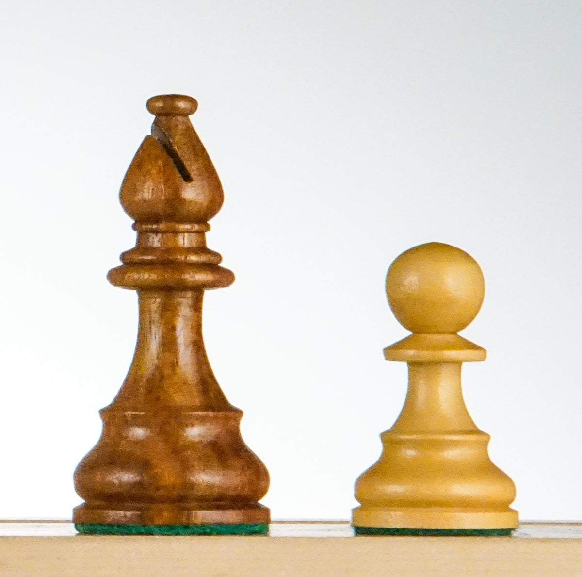 SINGLE REPLACEMENT PIECES: 3 3/4" French Series Wood Chess Pieces - Golden Rosewood - Parts - Chess-House