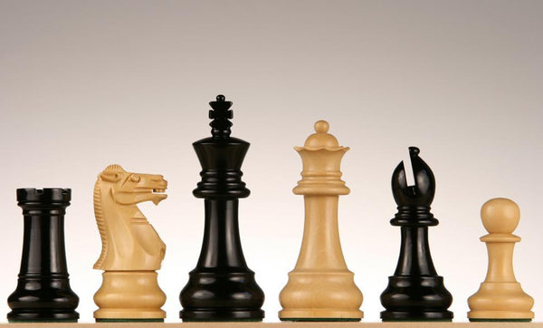 SINGLE REPLACEMENT PIECES: 3 3/4" Monarch Staunton Black/Boxwood Chess Pieces Piece