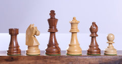 SINGLE REPLACEMENT PIECES: 3 3/4" Timeless Chess Pieces - Sheesham & Boxwood - Parts - Chess-House