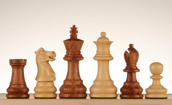 SINGLE REPLACEMENT PIECES: 3" Golden Rosewood Chess Pieces - Parts - Chess-House