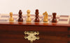 SINGLE REPLACEMENT PIECES: 5" Magnetic Folding Chess Set in Blood Rosewood & White Maple Piece