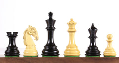 SINGLE REPLACEMENT PIECES: Colombian 3.75" Ebonized Chess Pieces - Parts - Chess-House
