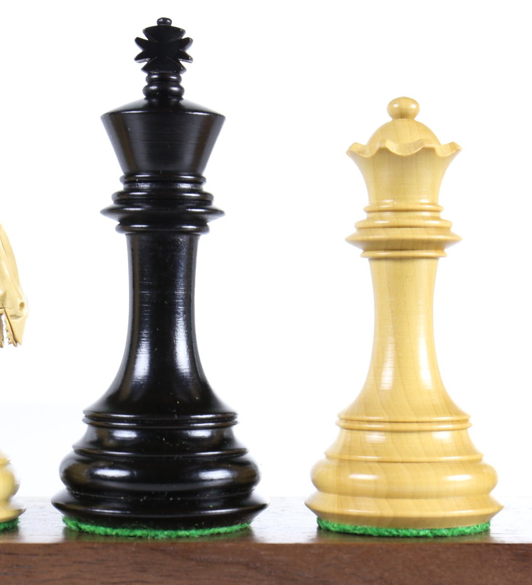 SINGLE REPLACEMENT PIECES: Colombian 3.75" Ebonized Chess Pieces - Parts - Chess-House