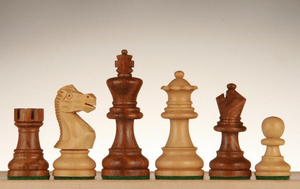 SINGLE REPLACEMENT PIECES: English Staunton Chessmen - Weighted & Handpolished Wood - 2 1/2" Piece