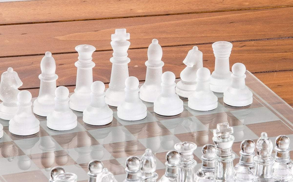 Up your style *and* strategy with a crystal chess set on sale