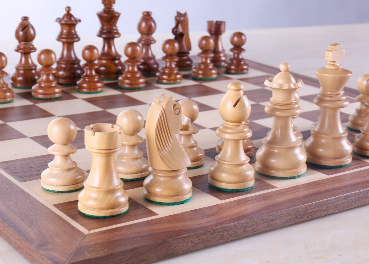 SINGLE REPLACEMENT PIECES: French Staunton Chessmen - Sheesham / Kari Wood - 3" Piece