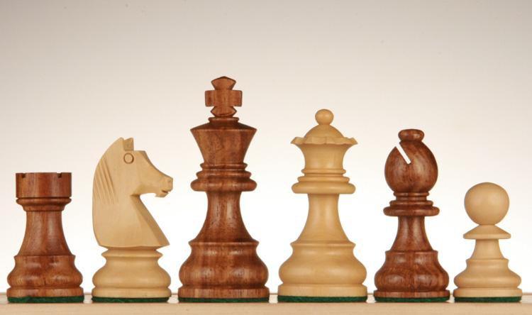 SINGLE REPLACEMENT PIECES: French Staunton Chessmen - Sheesham / Kari Wood - 3