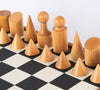 SINGLE REPLACEMENT PIECES: Geometric Style Chessmen on Black and White Leatherette Board - 15.75" - Parts - Chess-House