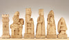SINGLE REPLACEMENT PIECES: House of Hauteville Chessmen - Antique White and Brown Marble Resin Piece
